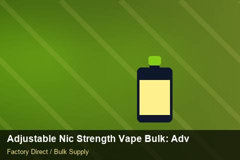 Adjustable Nic Strength Vape Bulk — Adjustable Nic Strength Vape Bulk: Advanced Sourcing — Flavour Selection photo 2