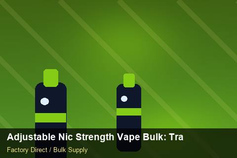 Adjustable Nic Strength Vape Bulk — Adjustable Nic Strength Vape Bulk: Trade Terms — Flavour Selection photo 2