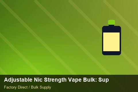 Adjustable Nic Strength Vape Bulk — Adjustable Nic Strength Vape Bulk: Supplier Vetting — Flavour Selection photo 2