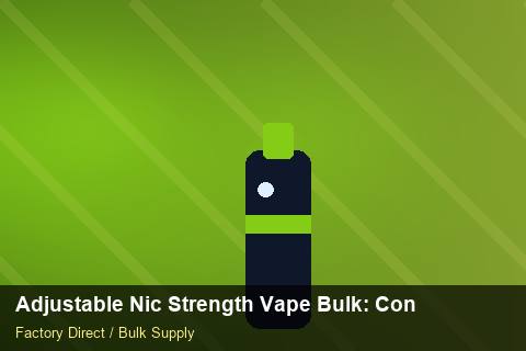 Adjustable Nic Strength Vape Bulk — Adjustable Nic Strength Vape Bulk: Contract Essentials — Flavour Selection photo 1