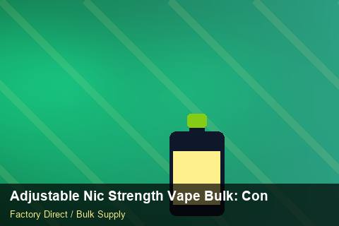 Adjustable Nic Strength Vape Bulk — Adjustable Nic Strength Vape Bulk: Contract Essentials — Flavour Selection photo 2