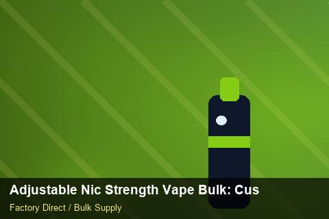 Adjustable Nic Strength Vape Bulk — Adjustable Nic Strength Vape Bulk: Customs Documentation — Battery Specs photo 1
