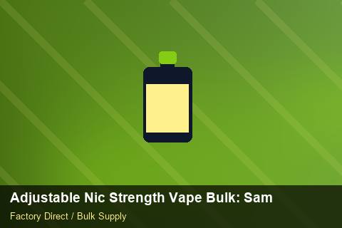 Adjustable Nic Strength Vape Bulk — Adjustable Nic Strength Vape Bulk: Sample Policy — Battery Specs photo 2