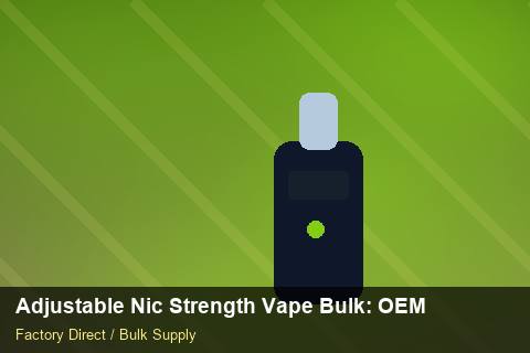 Adjustable Nic Strength Vape Bulk — Adjustable Nic Strength Vape Bulk: OEM & ODM Service — Battery Specs photo 1