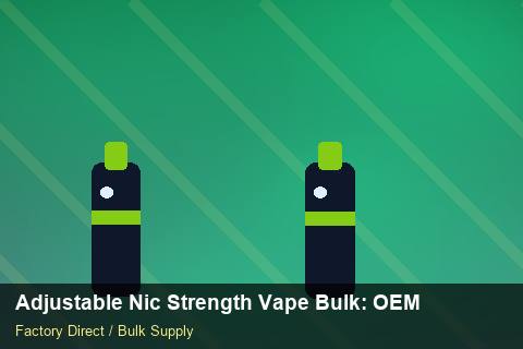 Adjustable Nic Strength Vape Bulk — Adjustable Nic Strength Vape Bulk: OEM & ODM Service — Battery Specs photo 2