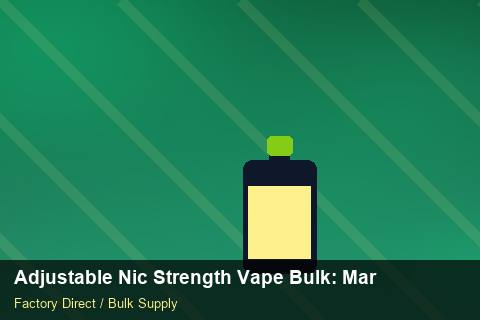 Adjustable Nic Strength Vape Bulk — Adjustable Nic Strength Vape Bulk: Market Trends 2026 — Battery Specs photo 1