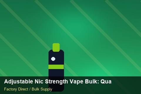 Adjustable Nic Strength Vape Bulk — Adjustable Nic Strength Vape Bulk: Quality Control Process — Battery Specs photo 1