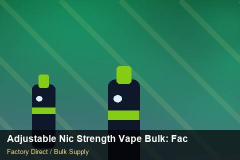 Adjustable Nic Strength Vape Bulk — Adjustable Nic Strength Vape Bulk: Factory Audit Report — Battery Specs photo 2
