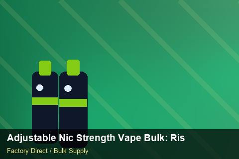 Adjustable Nic Strength Vape Bulk — Adjustable Nic Strength Vape Bulk: Risk Management — Battery Specs photo 1