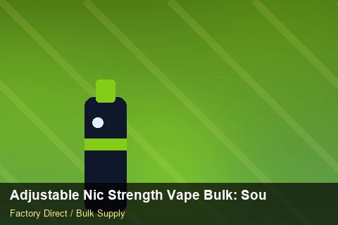 Adjustable Nic Strength Vape Bulk — Adjustable Nic Strength Vape Bulk: Sourcing Workflow — Battery Specs photo 1