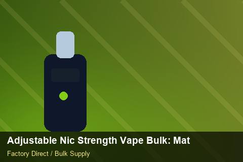 Adjustable Nic Strength Vape Bulk — Adjustable Nic Strength Vape Bulk: Material & Ingredients — Battery Specs photo 2