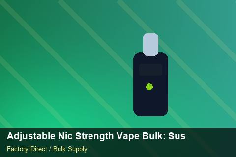 Adjustable Nic Strength Vape Bulk — Adjustable Nic Strength Vape Bulk: Sustainability — Battery Specs photo 2