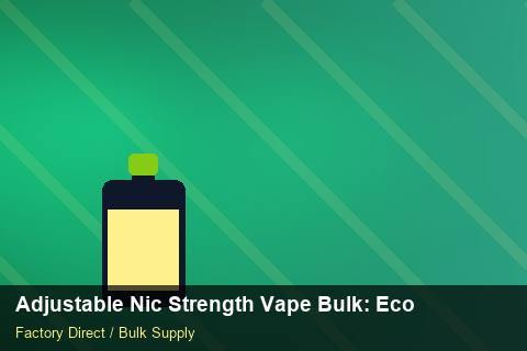 Adjustable Nic Strength Vape Bulk — Adjustable Nic Strength Vape Bulk: Eco-Friendly Materials — Battery Specs photo 1