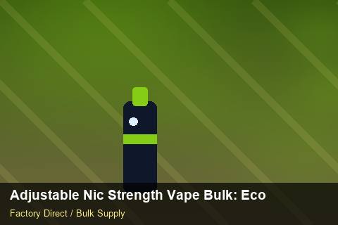 Adjustable Nic Strength Vape Bulk — Adjustable Nic Strength Vape Bulk: Eco-Friendly Materials — Battery Specs photo 2