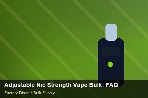 Adjustable Nic Strength Vape Bulk — Adjustable Nic Strength Vape Bulk: FAQ — Battery Specs photo 1