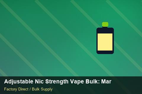 Adjustable Nic Strength Vape Bulk — Adjustable Nic Strength Vape Bulk: Margin Calculator — Battery Specs photo 1