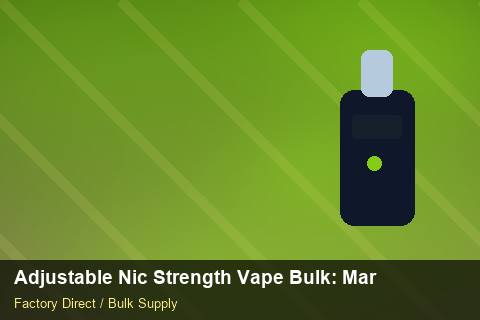 Adjustable Nic Strength Vape Bulk — Adjustable Nic Strength Vape Bulk: Margin Calculator — Battery Specs photo 2