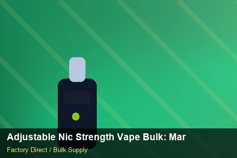 Adjustable Nic Strength Vape Bulk — Adjustable Nic Strength Vape Bulk: Market Comparison — Battery Specs photo 1