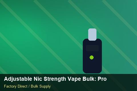 Adjustable Nic Strength Vape Bulk — Adjustable Nic Strength Vape Bulk: Procurement Checklist — Battery Specs photo 2