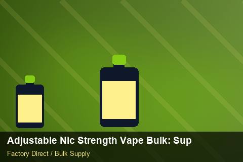 Adjustable Nic Strength Vape Bulk — Adjustable Nic Strength Vape Bulk: Supplier Vetting — Battery Specs photo 2