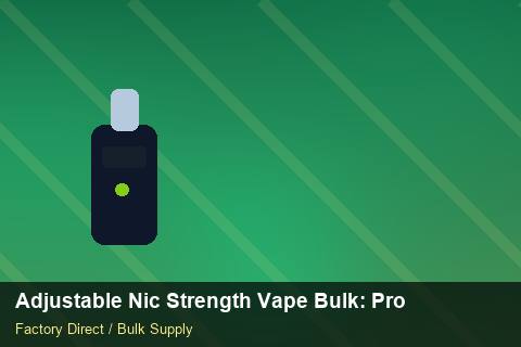 Adjustable Nic Strength Vape Bulk — Adjustable Nic Strength Vape Bulk: Product Launch Playbook — Battery Specs photo 1