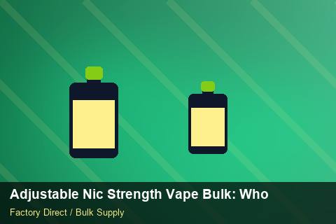 Adjustable Nic Strength Vape Bulk — Adjustable Nic Strength Vape Bulk: Wholesale Price — Coil Options photo 2
