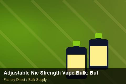Adjustable Nic Strength Vape Bulk — Adjustable Nic Strength Vape Bulk: Bulk Supplier Guide — Coil Options photo 2