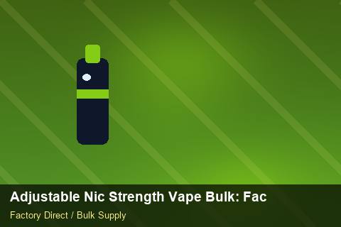 Adjustable Nic Strength Vape Bulk — Adjustable Nic Strength Vape Bulk: Factory Direct Quote — Coil Options photo 2
