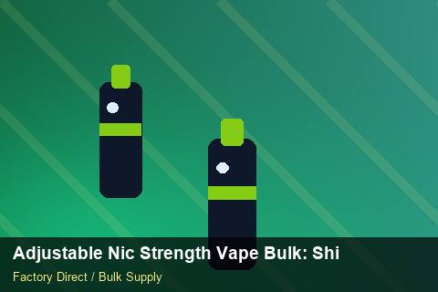 Adjustable Nic Strength Vape Bulk — Adjustable Nic Strength Vape Bulk: Shipping & Logistics — Coil Options photo 1
