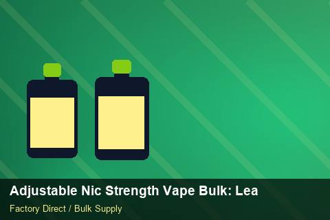 Adjustable Nic Strength Vape Bulk — Adjustable Nic Strength Vape Bulk: Lead Time & MOQ — Coil Options photo 1
