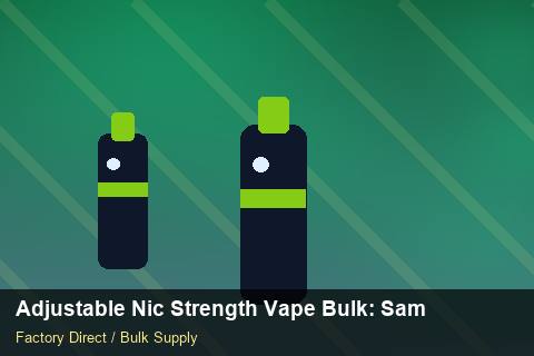 Adjustable Nic Strength Vape Bulk — Adjustable Nic Strength Vape Bulk: Sample Policy — Coil Options photo 1