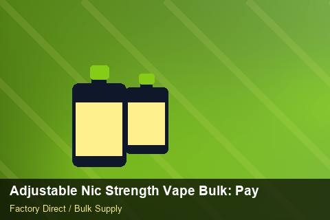 Adjustable Nic Strength Vape Bulk — Adjustable Nic Strength Vape Bulk: Payment Terms — Coil Options photo 1