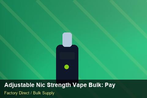 Adjustable Nic Strength Vape Bulk — Adjustable Nic Strength Vape Bulk: Payment Terms — Coil Options photo 2