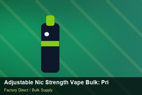 Adjustable Nic Strength Vape Bulk — Adjustable Nic Strength Vape Bulk: Private Label Options — Coil Options photo 1
