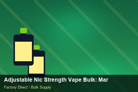 Adjustable Nic Strength Vape Bulk — Adjustable Nic Strength Vape Bulk: Market Trends 2026 — Coil Options photo 1