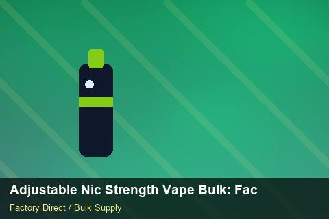 Adjustable Nic Strength Vape Bulk — Adjustable Nic Strength Vape Bulk: Factory Audit Report — Coil Options photo 2