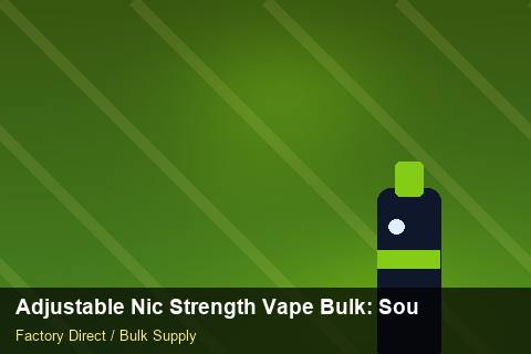 Adjustable Nic Strength Vape Bulk — Adjustable Nic Strength Vape Bulk: Sourcing Workflow — Coil Options photo 1