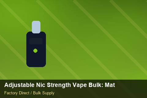Adjustable Nic Strength Vape Bulk — Adjustable Nic Strength Vape Bulk: Material & Ingredients — Coil Options photo 2