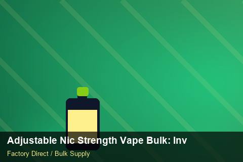 Adjustable Nic Strength Vape Bulk — Adjustable Nic Strength Vape Bulk: Inventory Management — Coil Options photo 2