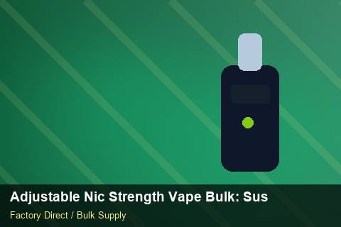 Adjustable Nic Strength Vape Bulk — Adjustable Nic Strength Vape Bulk: Sustainability — Coil Options photo 2