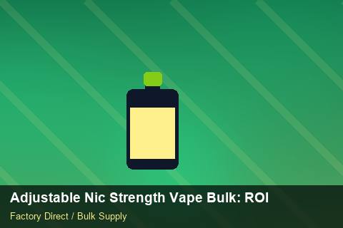 Adjustable Nic Strength Vape Bulk — Adjustable Nic Strength Vape Bulk: ROI Analysis — Coil Options photo 2