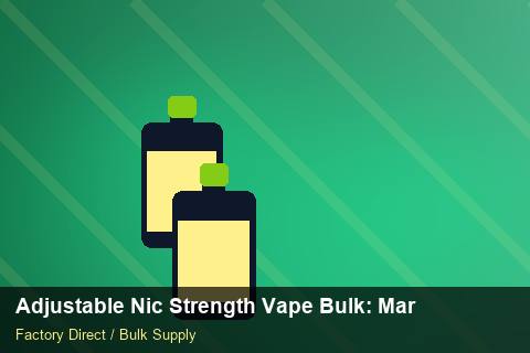 Adjustable Nic Strength Vape Bulk — Adjustable Nic Strength Vape Bulk: Margin Calculator — Coil Options photo 1