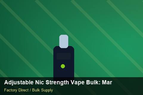 Adjustable Nic Strength Vape Bulk — Adjustable Nic Strength Vape Bulk: Market Comparison — Coil Options photo 1