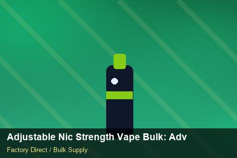 Adjustable Nic Strength Vape Bulk — Adjustable Nic Strength Vape Bulk: Advanced Sourcing — Coil Options photo 1