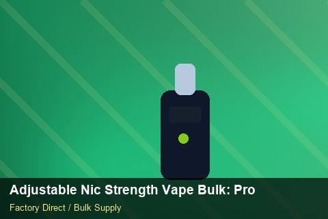 Adjustable Nic Strength Vape Bulk — Adjustable Nic Strength Vape Bulk: Product Launch Playbook — Coil Options photo 1