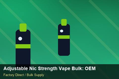 Adjustable Nic Strength Vape Bulk — Adjustable Nic Strength Vape Bulk: OEM & ODM Service — Nicotine Strengths photo 2