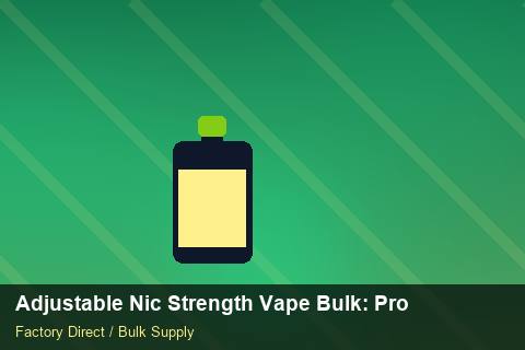 Adjustable Nic Strength Vape Bulk — Adjustable Nic Strength Vape Bulk: Production Capacity — Nicotine Strengths photo 1