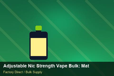 Adjustable Nic Strength Vape Bulk — Adjustable Nic Strength Vape Bulk: Material & Ingredients — Nicotine Strengths photo 1