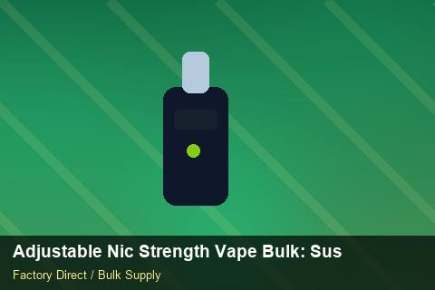 Adjustable Nic Strength Vape Bulk — Adjustable Nic Strength Vape Bulk: Sustainability — Nicotine Strengths photo 2