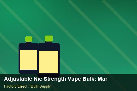 Adjustable Nic Strength Vape Bulk — Adjustable Nic Strength Vape Bulk: Margin Calculator — Nicotine Strengths photo 1
